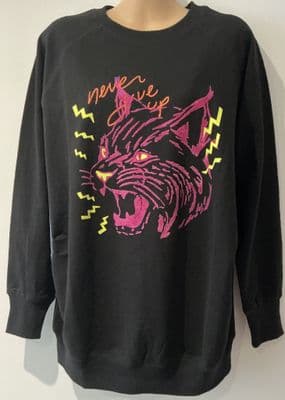 NINE + QUARTER ORGANIC BLACK TIGER MATERNITY SWEATSHIRT BNWT SIZE M 12/14
