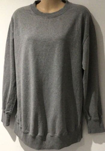 NINE + QUARTER ORGANIC GREY NURSING SWEATSHIRT SIZE M 12/14