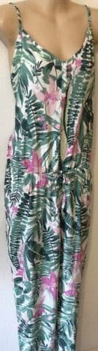 OLD NAVY PALM LEAVES SUMMER JUMPSUIT SIZE L 14