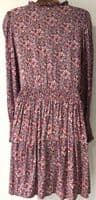 OLIVER BONAS PINK DITSY FLORAL DRESS SIZE 14
