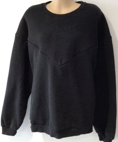 PRETTY MAMA BLACK OVERSIZED NURSING ZIP SWEATER BNWT SIZE XL 22-24
