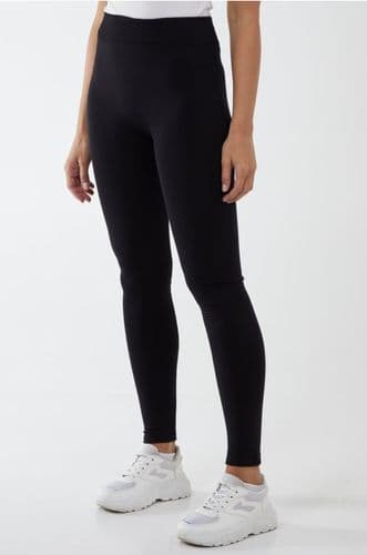 QED BLACK FLEECE LINED STRETCH LEGGINGS NEW SIZES 8-28