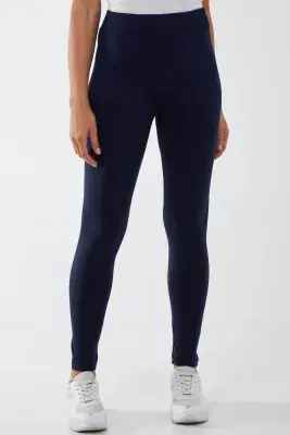 QED NAVY FLEECE LINED STRETCH LEGGINGS NEW SIZES 8-26