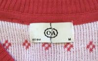 RED FAIRISLE CHRISTMAS KNIT CARDIGAN NEW SIZES 12-20