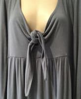 REDOUTE GREY JERSEY TIE FRONT DRESS SIZE 12/14