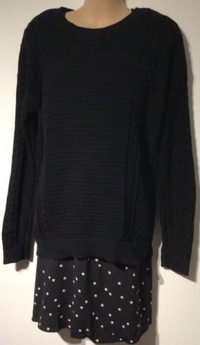 SERAPHINE BLACK 2 PIECE LONG NURSING JUMPER TOP SIZE 12