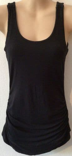 SERAPHINE BLACK LONG MATERNITY & NURSING VEST TOP SIZE M/12
