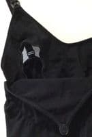 SERAPHINE BLACK UNDERWEAR NURSING VEST TOP SIZE S 8/10