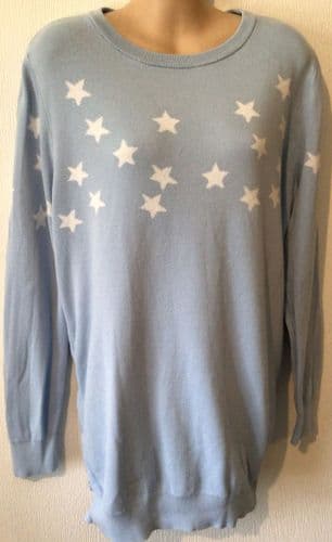 SERAPHINE BLUE STAR NURSING MAMA KNIT JUMPER SIZE L 14-18