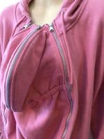 SERAPHINE CORAL 3 IN 1 BABY WEARING ZIP HOODIE JACKET SIZE 10-12