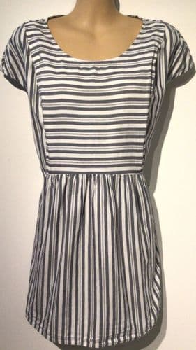 SERAPHINE COTTON STRIPED NURSING/MATERNITY TOP SIZE 14