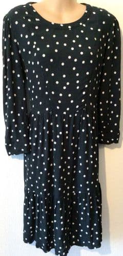 SERAPHINE DARK GREEN SPOT ZIP NURSING MIDI DRESS SIZE 18