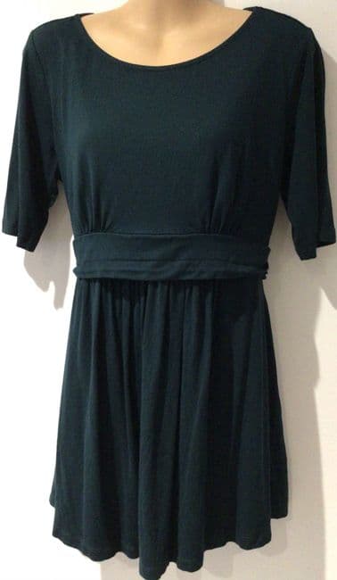 SERAPHINE EMERALD GREEN JERSEY NURSING TUNIC SIZE M 12/14