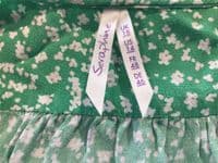 SERAPHINE GREEN FLORAL TIE NURSING BLOUSE TOP SIZE 18