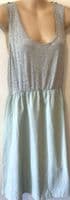 SERAPHINE GREY/SAGE 2 PIECE NURSING JUMPER DRESS SIZE 14