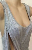 SERAPHINE GREY/SAGE 2 PIECE NURSING JUMPER DRESS SIZE 14