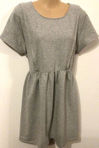 SERAPHINE GREY SPECKLED NURSING TUNIC TOP SIZE M 12/14