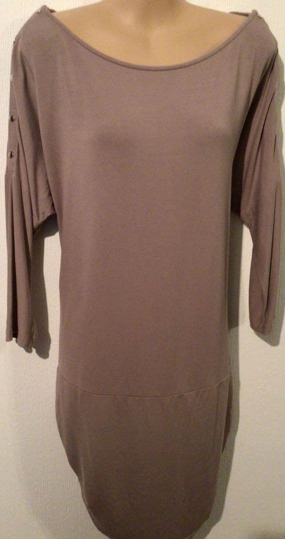 SERAPHINE LILAC POPPER SHOULDER LONG NURSING TUNIC TOP M 12-16