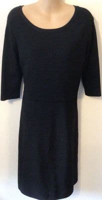 SERAPHINE LUXE BLACK BODY CON OCCASION NURSING/MATERNITY DRESS SIZE M 12
