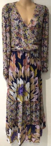 SERAPHINE LUXE STUNNING FLORAL TIE OCCASION NURSING/MATERNITY DRESS SIZE 18