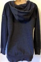 SERAPHINE NAVY BLUE 3 IN 1 BABY WEARING ZIP HOODIE JACKET SIZE M 12-16