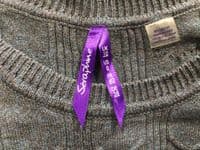 SERAPHINE NAVY/GREY POPPER KNITTED JUMPER DRESS SIZE 10