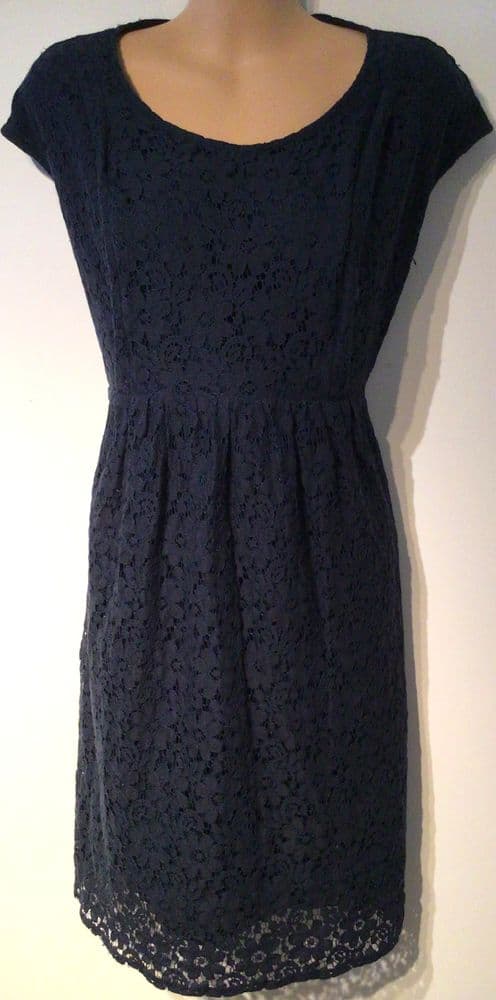 SERAPHINE NAVY LACE OCCASION NURSING MATERNITY DRESS SIZE 16