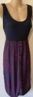 SERAPHINE NAVY/RED 2 PIECE LONG NURSING JUMPER DRESS SIZE 14 PETITE