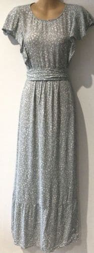 SERAPHINE PALE GREY NURSING MAXI OCCASION DRESS SIZE 18