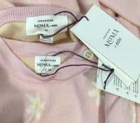 SERAPHINE PINK FLORAL NURSING MAMA KNIT JUMPER SET BNWT SIZE XS 8/10 + TWINNING BABY TOP 0-6m
