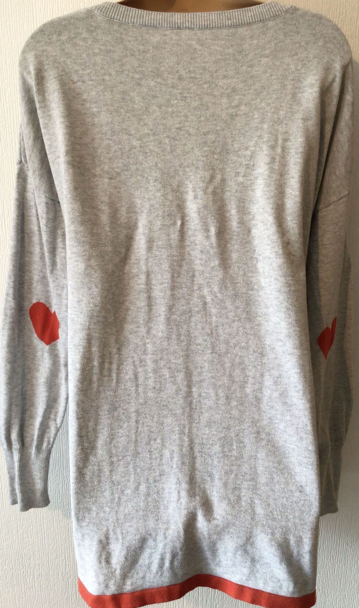 Sequin Sweater Sweatshirt With Heart Elbow Patches SERAPHINE