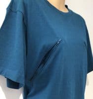 SIENNA APPAREL TEAL NURSING T-SHIRT TOP NEW SIZES M & L