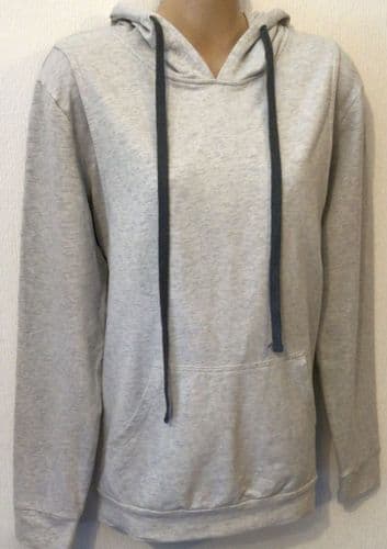 STYLISH MUM GREY MARL NURSING HOODIE JUMPER NEW SIZE 10