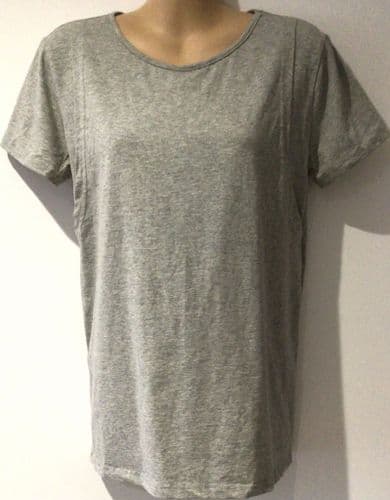 STYLISH MUM GREY SHORT SLEEVED NURSING TOP BNWT SIZE 10