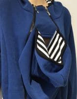 TEAL BLUE HOODED BABY WEARING CARRIER JACKET COAT SIZE L 14