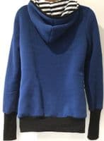 TEAL BLUE HOODED BABY WEARING CARRIER JACKET COAT SIZE L 14