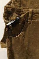 THE MUMSIE CARAMELA CORD STRETCH SLING BABY CARRIER DUNGAREES BNWT SIZE 22