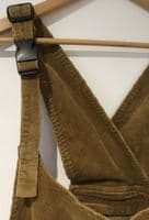 THE MUMSIE CARAMELA CORD STRETCH SLING BABY CARRIER DUNGAREES BNWT SIZE 22