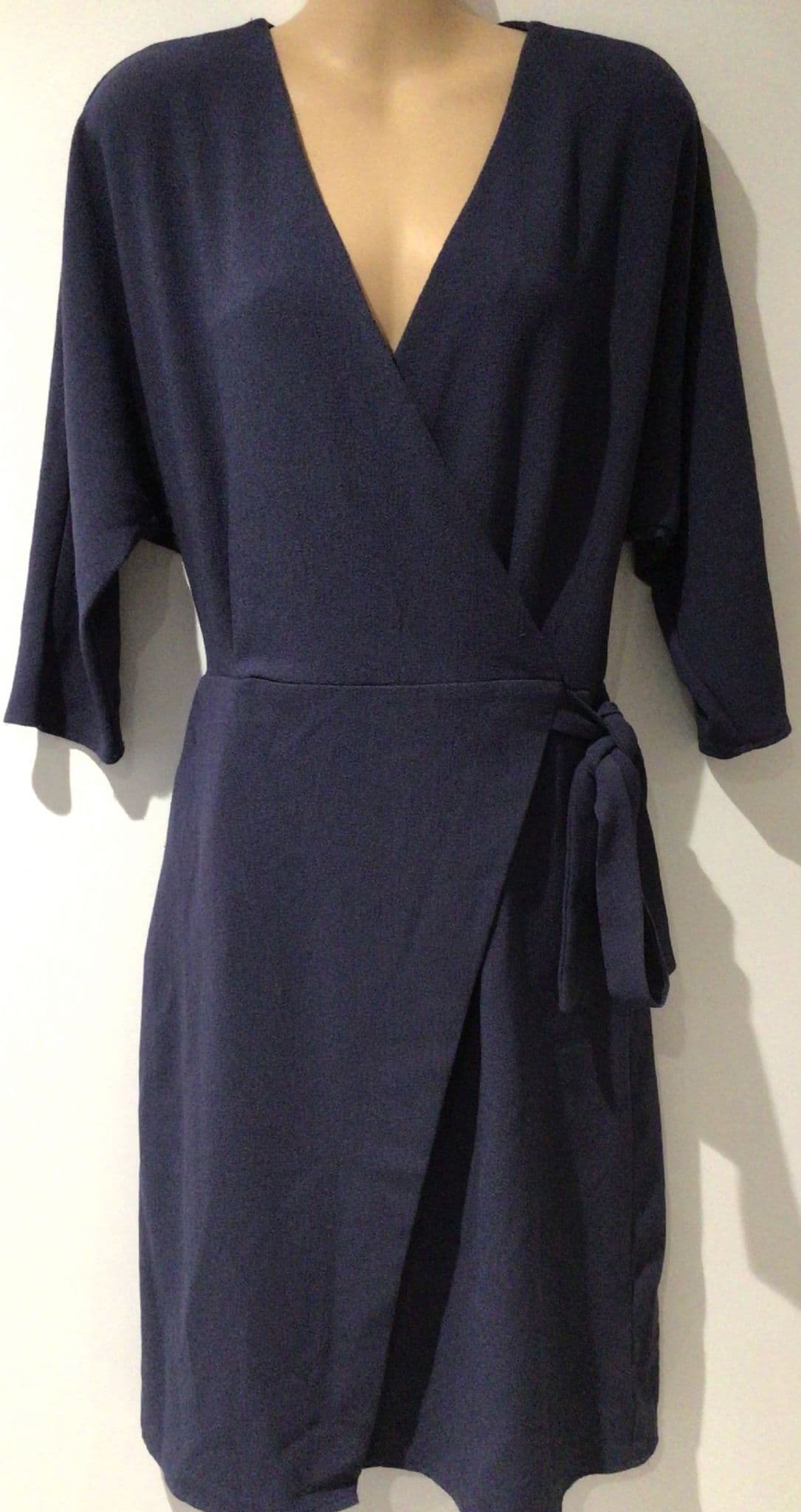 blue wrap dress topshop NAVY BNWT SIZE 12 Bright Blue | Curve fit:true up events Color:Mallard