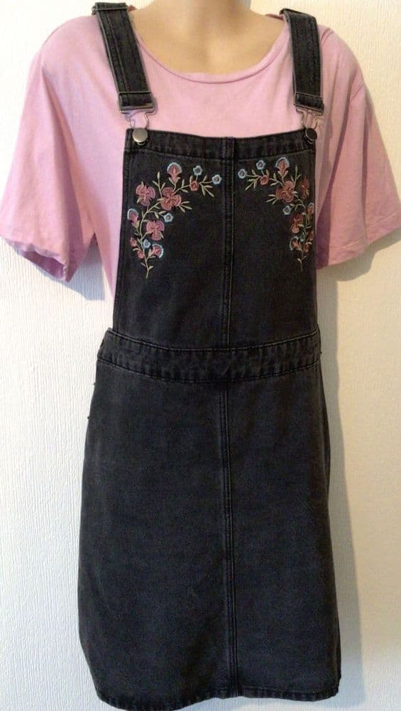 Tu denim pinafore deals dress