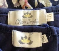 TWINNING SET JUNO JACKS NAVY FLORAL MAXI SLEEVELESS NURSING DRESS SIZE 16 + BABY DRESS 18M