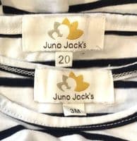 TWINNING SET JUNO JACKS NAVY/WHITE STRIPE JERSEY NURSING TOP SIZE 20 + BABY TOP 3M