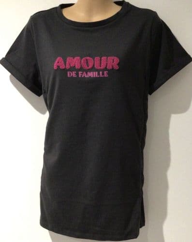 VERTBAUDET MAMA CHARCOAL AMOUR NURSING T-SHIRT TOP SIZE 10/12