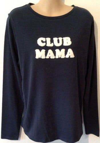 VERTBAUDET MAMA NAVY LONG SLEEVE NURSING TOP BNWT SIZE 10/12