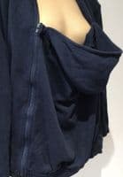 VERTBAUDET NAVY BABY WEARING ZIP HOODIE JACKET SIZE 10-12