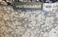 VERTBAUDET NAVY FLORAL BUTTON NURSING TOP SIZE 14/16