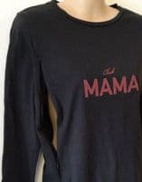 VERTBAUDET ORGANIC CHARCOAL SIDE ZIP NURSING TSHIRT TOP SIZE 6-8