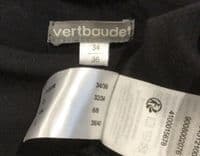 VERTBAUDET ORGANIC CHARCOAL SIDE ZIP NURSING TSHIRT TOP SIZE 6-8