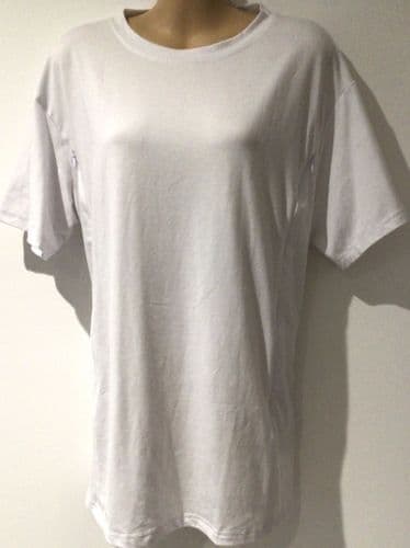 WHITE SIDE ZIP NURSING TOP SIZE L 14/16