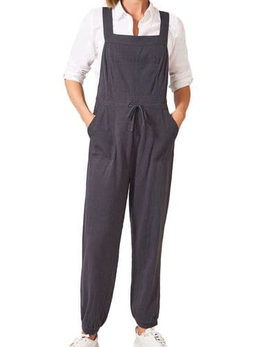 WHITE STUFF DAPHNE GREY JERSEY TIE FRONT JUMPSUIT/DUNGAREES NEW SIZE 6